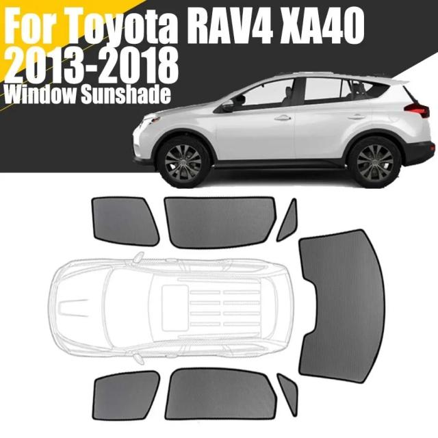 トヨタ RAV4 XA40 専用 カスタム マグネット式 フロントガラス サンシェード カーテン メッシュ 2013-2018 年式 第4世代 SUV 輸入品