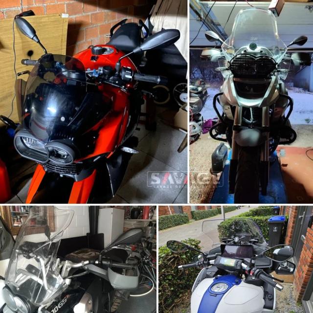 BMW R1250GS・R1200・S1000XR・F900XR・F900R・F850GS・F750GS・R1250GS 用 側面鏡鑑 リアビューミラー 自動二輪車付属品 インポート品