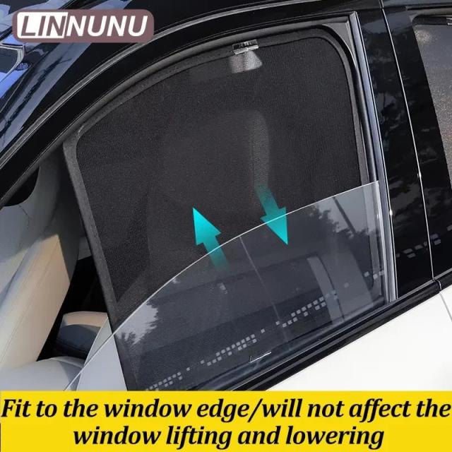 LINNUNU メルセデス・ベンツ GLA 400d H247 X156 用 マグネット式 サンシェード サイドウィンドウ UVカット メッシュカーテン アクセサリー 輸入品_12