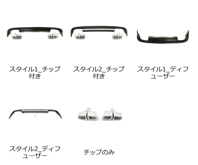 W212 ブラックPU 車用リアバンパーリップディフューザー メルセデス・ベンツ W212 スタンダードモデル 2010-2013年用 AMGリアリップ/エキゾーストチップ非対応 輸入品_1
