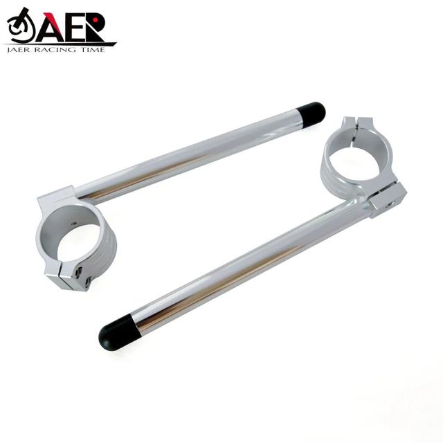 オートバイ用 レーシング調整式 CNC クリップオンハンドルバー 33 35 37 41 43 45 46 48 50 51 52 53 54 mm フォーク取り付け 輸入品