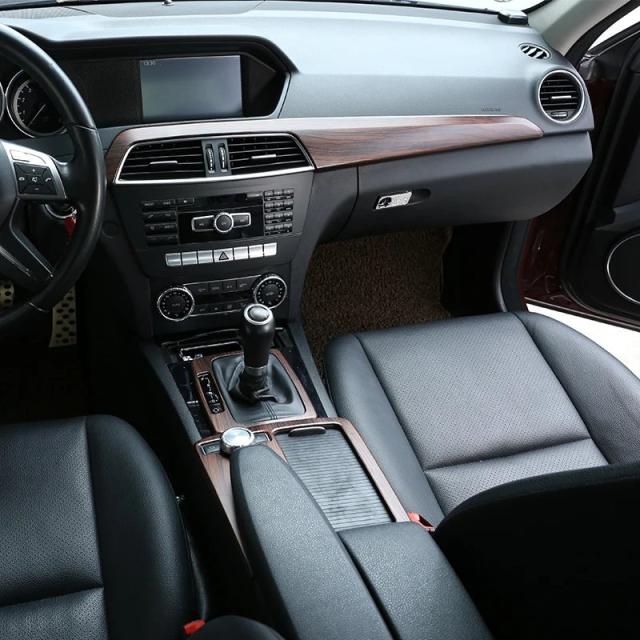 メルセデスベンツ Cクラス W204 C180 C200 専用 パインウッド調 内装用 カーデコステッカー カーバッジ 2007-2013年式 輸入品_3