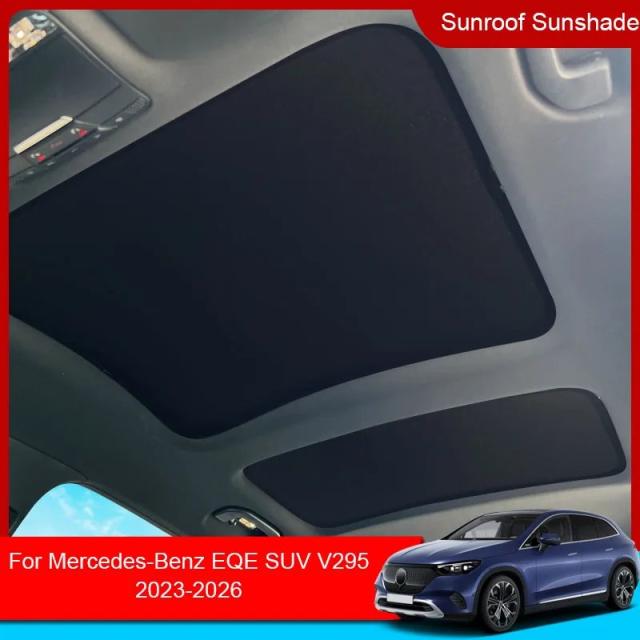 メルセデス・ベンツ EQE SUV V295 (2023-2026年式) 用 静電吸着式サンルーフサンシェード 車内断熱アクセサリー 輸入品
