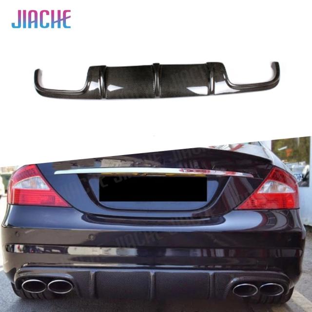 メルセデス・ベンツ CLSクラス W219 CLS63 AMG 用 カーボンファイバー リアバンパーリップディフューザースポイラー (2004-2010年 4ドアセダン 車両スタイリング) 輸入品_9