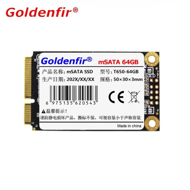 mSATA 32GB 64GB 16GB ミニSATA Goldenfir 128GB 256GB SSD mSATA 内蔵ソリッドステートハードディスク SSD 32GB ノートパソコン用 輸入品