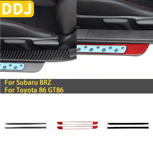 スバル BRZ トヨタ 86 GT86 専用 2016- 炭素衣料繊維 部屋の入り口シル 取りまかなう 刈り込み ステッカー インポート品