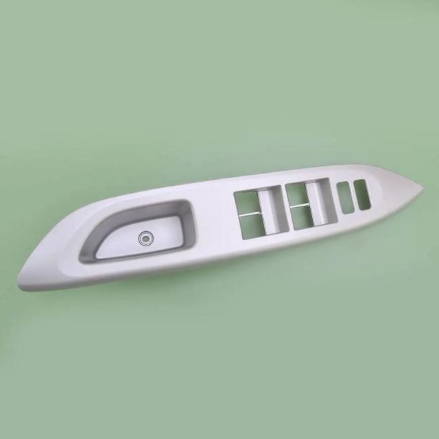 7423252330 フロント左 マスター パワーウィンドウスイッチパネル ベゼル トリム シルバープラスチック トヨタ ヤリス 2007 2008 2009 2010 左ハンドル適合 輸入品