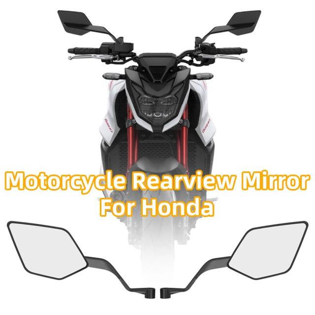 ユニバーサル オートバイ リアビューミラー Honda CB1000R CB650R CB650F CB500 CB300 CB200X CB125 スポーツ ウインド ウイング ミラー 輸入品