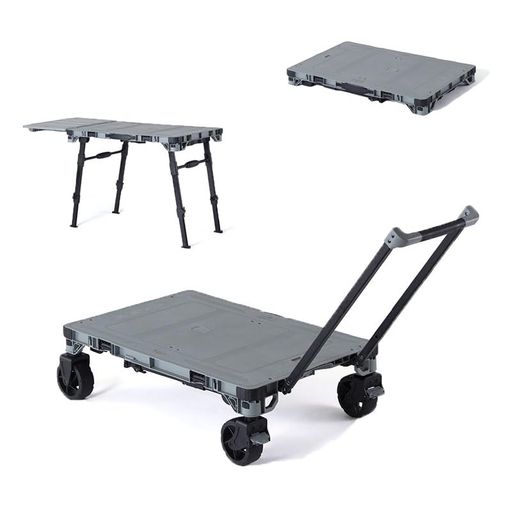 FLAT CART DINING フラットカートダイニング カップホルダー2個付き 花岡車輌 HANAOKA台車/テーブル/フラットと変形可能 持ち運びに便利 車輪取り外し可能 アウトドア/観戦/引っ越しに便利F-CART …