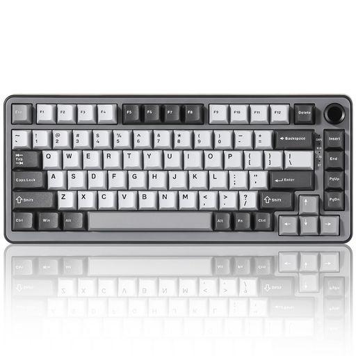 YUNZII B75 PRO 75% ガスケットゲーミングキーボード 無線メカニカル