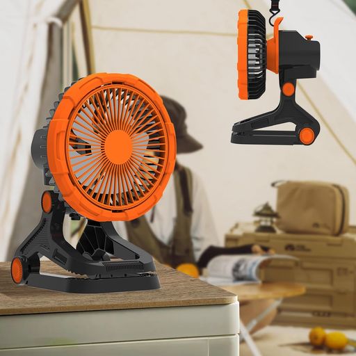 「吊り下げ&USB充電式」 卓上扇風機 静音 DCモーター 首振り 20000MAH キャンプ サーキュレーター LEDライト付き 風量調節 4段階調光 アウトドア 1~7時間 タイマー付き クリップ式 冷風 強力 LED…