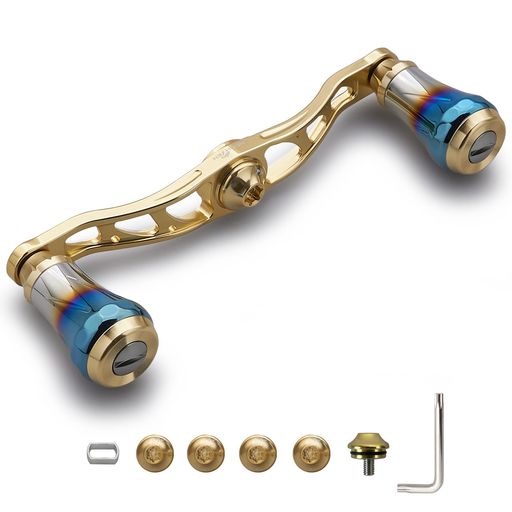 HEIGHTEN V2.0 90MM/105MM/115MM ベイト リール ハンドル シマノ(SHIMANO) ダイワ(DAIWA) アブガルシア(ABU) 通用 ベイトリール 用 航空アルミ製 AURORA SERIES (V2.0-105MM -