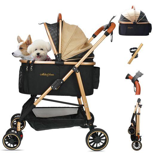 軽量5.5KG 中？小型犬専用】MILA&LOUIS ペットカート分離型 取り外し