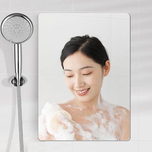 【曇らない浴室鏡】REBEBE風呂鏡 鏡 マグネット 41×29CM 割れない鏡 地震対策 マグネット式 強磁吸着 賃貸に適用 自由自在に設置 角丸加工 軽量 お風呂 マグネット ミラー 浴室 風呂 鏡 マグ…