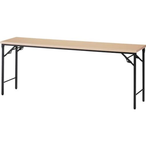 TRUSCO(トラスコ) 折りたたみ会議テーブル 1200X450XH700 棚板なし ナチュラル TST-1245-C