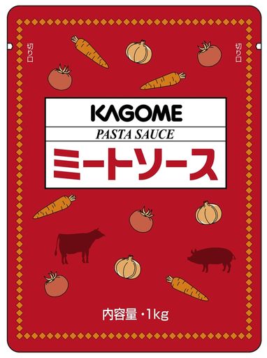 カゴメ パスタソース ミートソース 1KG 1000G 5袋 業務用 大容量 レストラン用 4,201円