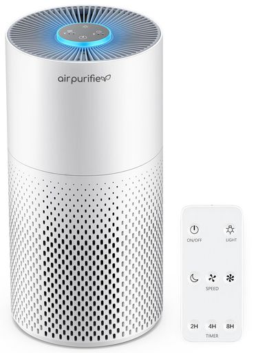 AFLOIA 空気清浄機 小型 30畳 【遠隔操作可能&七色ライト付き】 花粉/タバコ/ペットの毛 HEPA フィルター 3段階風量切替 花粉症 たばこ用 強力 6畳/8畳/10畳 部屋用 卓上 加湿なし コンパクト 省…