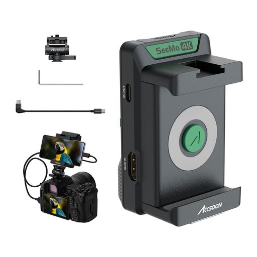 Accsoon SeeMo 4K カメラからスマートフォンへ映像伝送 新品同様 ACCSOON公式ストア】SEEMO 4Kカメラからスマートフォンへの映像伝送