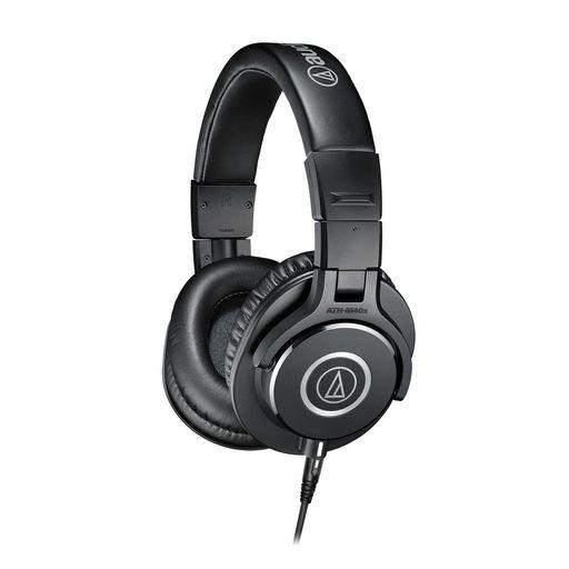オーディオテクニカ ATH-M40X プロフェッショナルモニターヘッドホン ATH-M40X スタジオレコーディング/楽器練習/動画編集/ミキシング ブラック