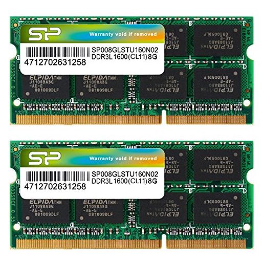 シリコンパワー ノートPC用メモリ 1.35V (低電圧) DDR3L 1600 PC3L-12800 8GB×2枚 204PIN MAC 対応 SP016GLSTU160N22