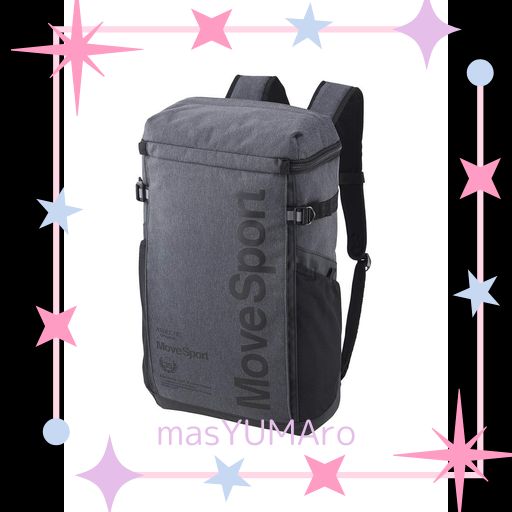 MOVESPORT(ムーブスポーツ) デサント バックパック リュックサッ 【EC限定モデル,レインカバー付きあり】 スクエアバッグM