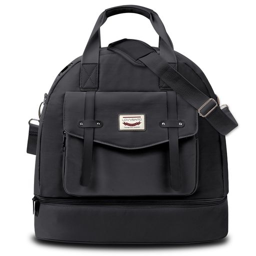 LOVVENTO シューズ収納 ボストンバッグ レディース 15.6インチPC収納 4WAY キャリーオン機能 大容量 マカロ ン色 可愛い ダッフルバッグ 撥水加工 機内持ち込み 1泊2泊 修学旅行 通学 通勤 底鋲5…