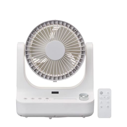 ドウシシャ サーキュレーター CIRKILATOR 18CM 【分解して水洗い可能】風量9段階 適応畳数~16畳 左右自動首振り ピュアホワイト