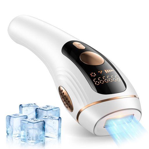 脱毛器 VIO対応【サロン級IPL光脱毛器】メンズ 髭 レディース 高出力 サファイア冷却 999999発5段階 無痛 レーザー脱毛 ムダ毛ケア 手動/自動照射 静音 家庭用 光美容器 メーカー2年保証 保護…
