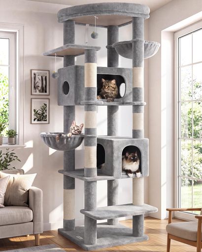 GLOBLAZER S74 キャットタワー 大型猫用 高さ188CM 多頭飼い 据え置き