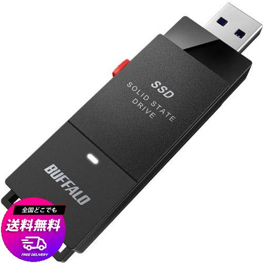 バッファロー SSD-PUT500U3-BKA [TV対応 PC向USB3.2(GEN1)スティック型外付SSD]