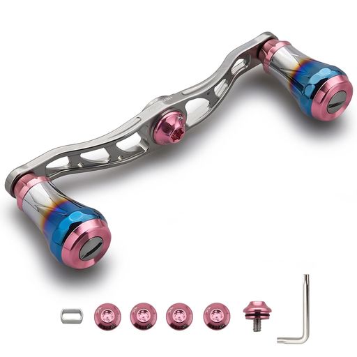 HEIGHTEN V2.0 90MM/105MM/115MM ベイト リール ハンドル シマノ(SHIMANO) ダイワ(DAIWA) アブガルシア(ABU) 通用 ベイトリール 用 航空アルミ製 AURORA SERIES (V2.0-105MM -