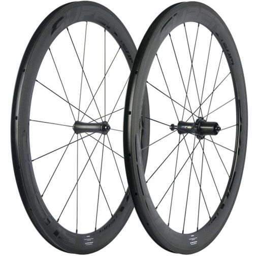 SUPERTEAM 700C 50MM ロードバイク ーホイールセット 23MM クリンチャホイール R7 ハブ (ブラック)