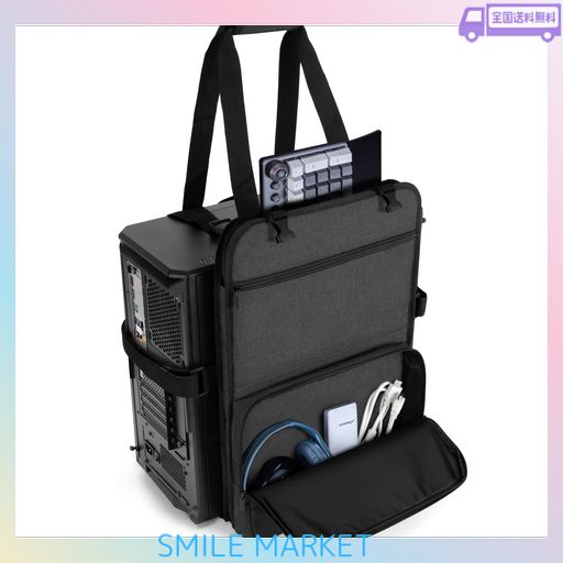 [TRUNAB] デスクトップパソコンキャリングストラップ PCタワー用バッグ 持ち運び デスクトップパソコン用キャリングケース