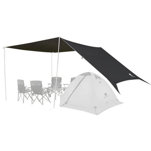 GEER TOP 防水タープ キャンプ タープ 3M×5.25M 大型 遮光 遮熱 耐水3000MM 耐引裂 日よけ カーサイドタープ アウトドア レジャー ピクニック 公園 観戦 車中泊 ビーチ 鉄黒色