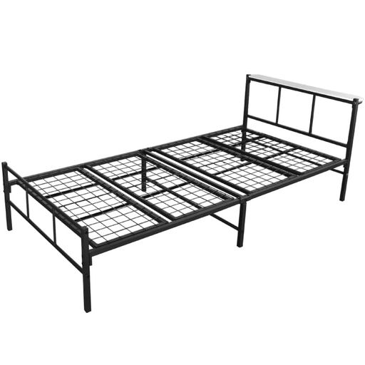 YOUTEN(ユーテン) ベッドフレーム アイアンベッド 折りたたみ パイプベッド 脚付きベッド ダブル ブラック チール カビない 頑丈設計 簡易ベッド すのこ ス スチールベッド 収納 ベッド フ…