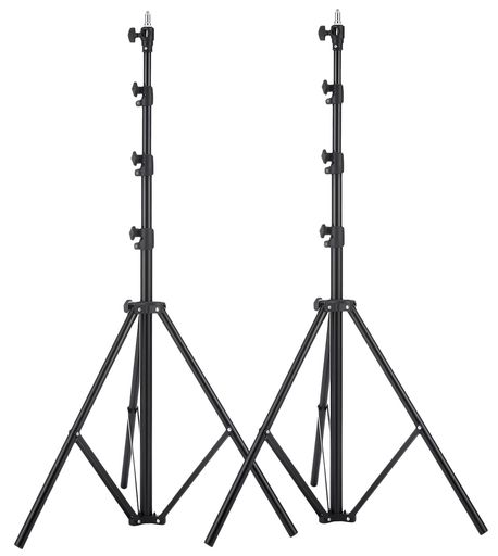 SELENS ヘビーデューティライトスタンド 240CM エアクッションタイプ 1/4と3/ネジアダプター 高さ調整可能 ソフトボックス スピートライト リフレクター アンブレラなど対応 2本キット