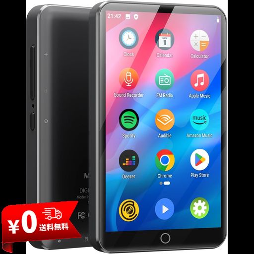 MECHEN MP3プレーヤー 4インチ WIFI BLUETOOTH 音楽プレーヤー 16GB内蔵 ミュージックプレイヤー ANDROID 9.0 MP4プレーヤー 多機能 デジタルオーディオプレーヤー スピーカー内蔵 検索機能付き 7,618円