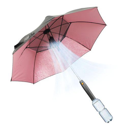 3 IN 1 日傘 ファンとミストスプレー付き 晴雨兼用 8本骨 バッテリー式 ポータブル 自動開閉 涼感 UVカット 暑い夏 軽量コンパクト アウトドア 花柄 薔薇 6,242円