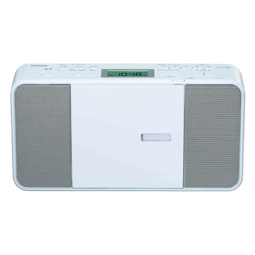 TOSHIBA(東芝) CDラジオ TY-C251(W) コンパクト スリム ボディー 縦型 ワイドFM 対応 外形寸法 280×149×63MM 質量 約1.2KG