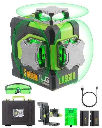 LASGOO LG-3DMAX 3X360° グリーンレーザーレベル、3D 自動水平調整