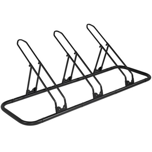 CYCLINGDEAL 自転車フロア パーキング ラック スタンド - マウンテン MTB ロードバイク用 - 屋内ホーム ガレージ ストレージ - 調節可能 3 台の自転車