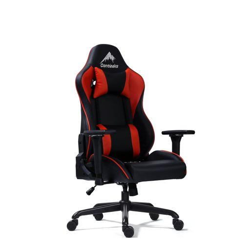 CONTIEAKS(コンティークス) ゲーミングチェア アイガー EVO レッド 合成皮革 426048 幅71.5×奥行71.5×高さ117.5~128×座面高41.5~50.5CM