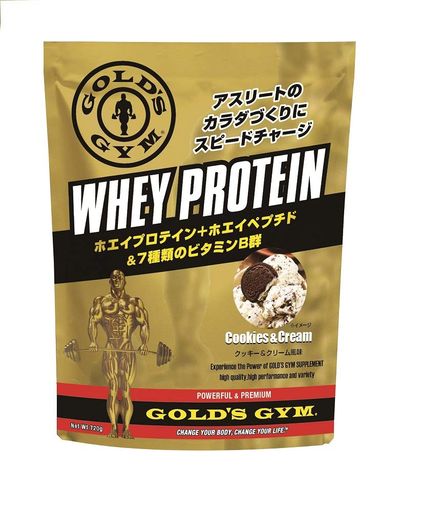 ゴールドジム(GOLD’S GYM) ホエイプロテイン クッキー&クリーム風味 720G