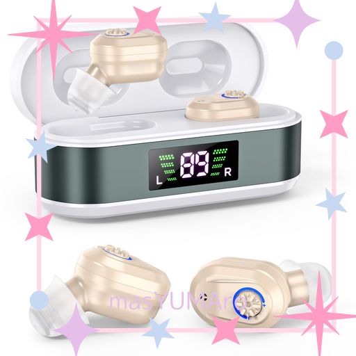 集音器 高齢者 しゅうおんき 超小型 両耳セット 軽量2G 20時間連続使用 