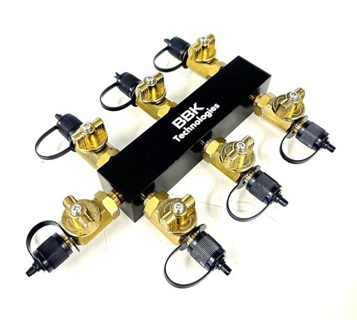 BBK フロン回収用ヘッダー (6連結・オールバルブタイプ) VHD-6