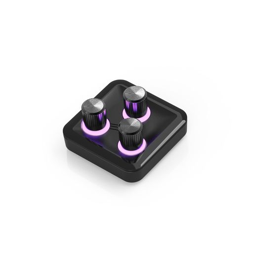 COOLER MASTER MASTERHUB 3XKNOB クリエイティブ作業や照明・オーディオの微調整が可能 コントロールデバイス「MASTERHUB」対応モジュール [MHKB03AA22]