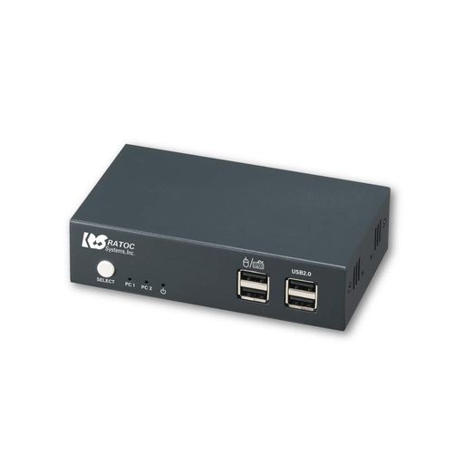 ラトックシステム デュアル ディスプレイ HDMI パソコン 切替器 2台 RS-250UH2 KVM スイッチ PC CPU 切り替え