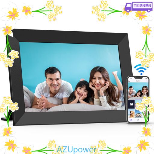 FANGOR デジタルフォトフレーム WI-FI 10.1インチ 1280*800解像度 32GB内蔵 SDカード拡張可 写真/動画/天気予報 スライドショー 誕生日 母の日 父の日 敬老の日 初心者向け