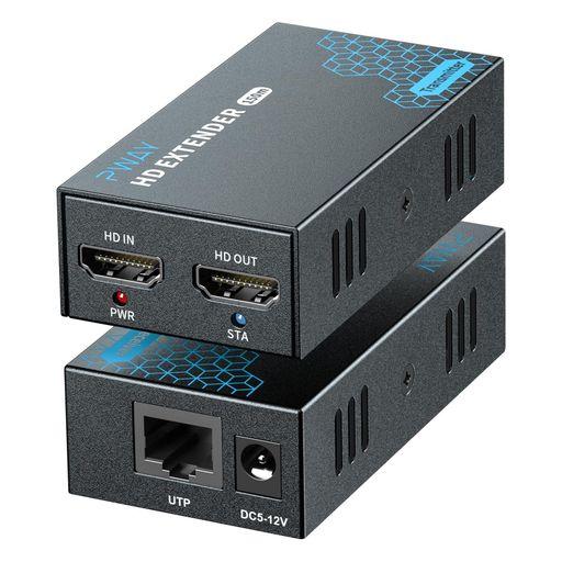 1080P@60HZ HDMI エクステンダー LAN IP/TCPローカルループアウト HDMI受信機送信機 150M伝送距離 HDMI ロスレス 伝送 シンクロナス出力 監視室 ビデオ会議 適用