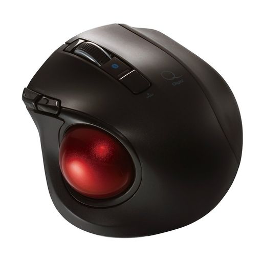 DIGIO2 Q 小型 トラックボール BLUETOOTHマウス 静音 5ボタン ブラック 48372